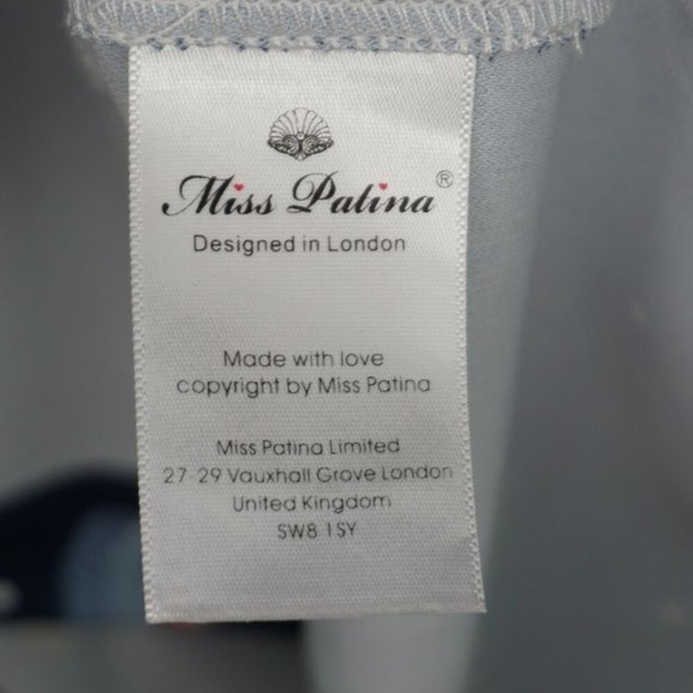 Miss Patina Kiterture Books Cat Kitten Dress in Navy size Small Excellent Condit - Picture 14 of 15